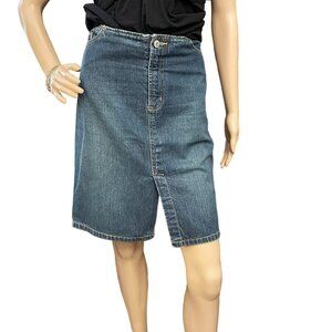 Old Navy Denim Skirt Size 6 Blue Medium Wash Cotton Classic Jean Style